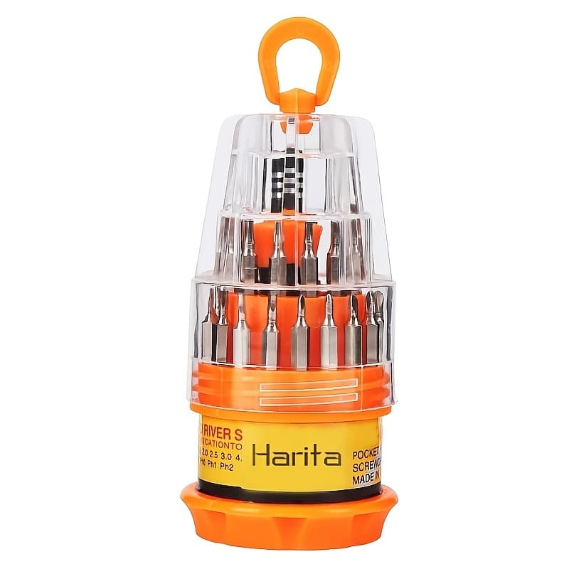 TEMU 31 In 1 Magnetic Screwdriver Set With Non-slip Handle, Small Screwdriver Repair Kit For Iphone, Ipad, Computer, Watch, Glasses, Camera, Electronic Products