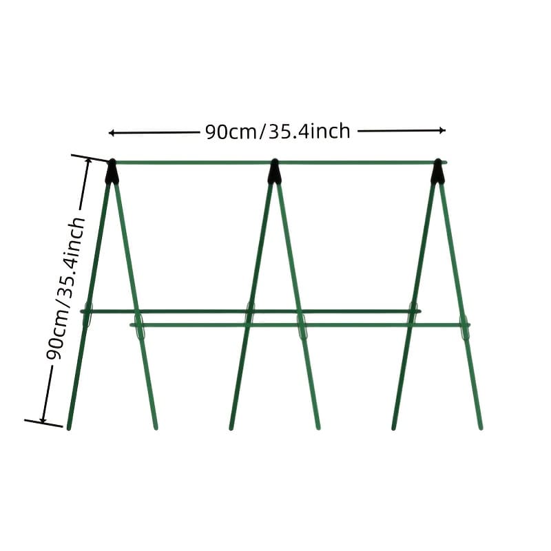 TEMU 1set Heavy-duty Metal Garden Trellis - Ideal For Climbing Plants, , Beans & Tomatoes - Durable Plant Support Frame
