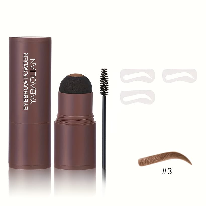 TEMU Valentine's Day Eyebrow Stamp Set Brows Template, Perfect Eyebrows Makeup With 3pcs Eyebrow Stencil, Waterproof Eyebrow Oil Long Lasting Eyebrow, Easy Applying, Valentine's Day Gift
