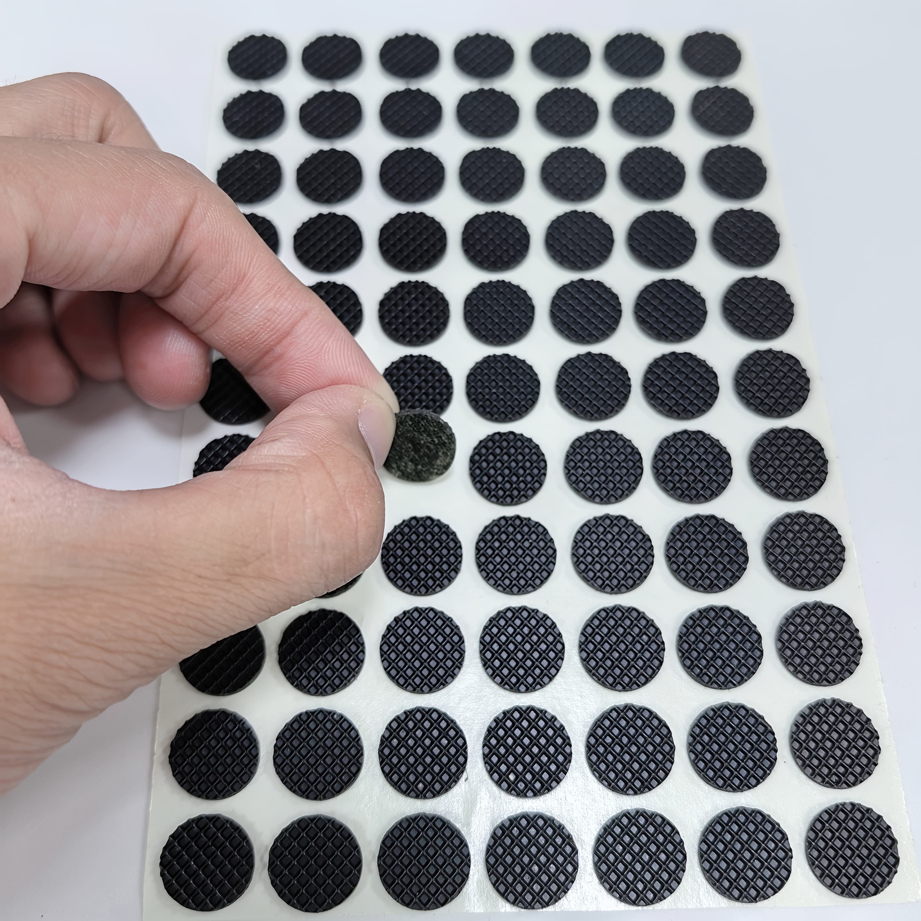 TEMU 150pcs Non-slip Rubber Pads - Surface Grid, , Wear-resistant, Suitable For Plant Pot Trays And Tea Tray Bases, Furniture Protectors, Easy To Stick On