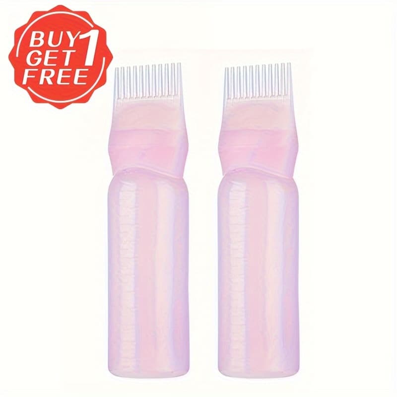 TEMU 2pcs Hair Oil Applicator Bottle Filling Bottle Oil Applicator Bottle For Hair Professional Hairdressing Tools