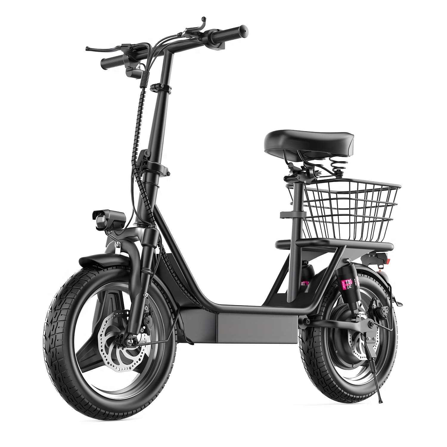 TEMU Askgo Adult Electric Scooter 650w , 48v 15ah, 19.9mph, 25 Miles Range, Seat + Rear Storage Basket/box, Brakes, Foldable E Scooter For & Travel