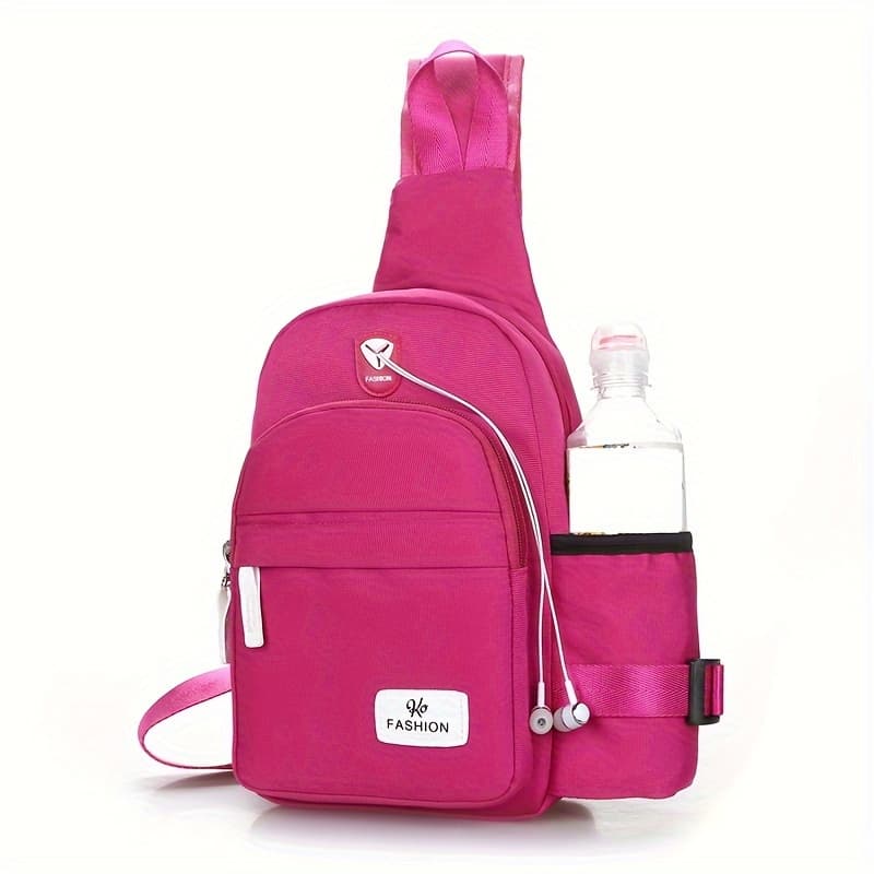 TEMU Women's Casual Crossbody Chest Bag, 2024 New Style, For Travel, Hiking, Sports, Chest Pack, Cycling Shoulder Bag