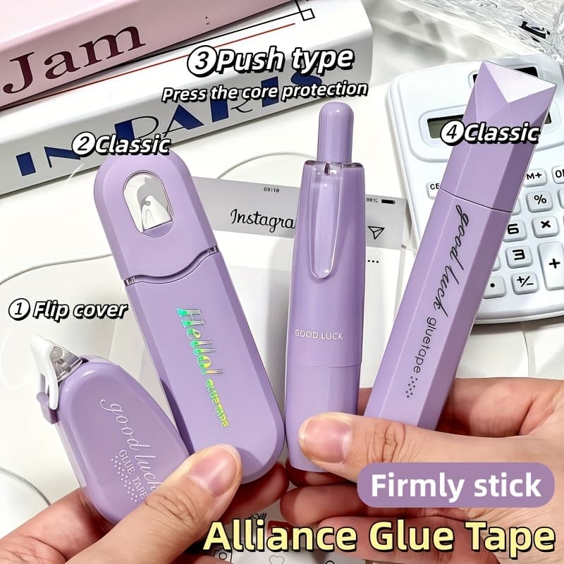TEMU 4pcs Set Of Double-sided Adhesive Tape - Double-sided Adhesive, High , , Suitable For Handicrafts, Scrapbooks, Office And School Supplies, Photo Album Collage