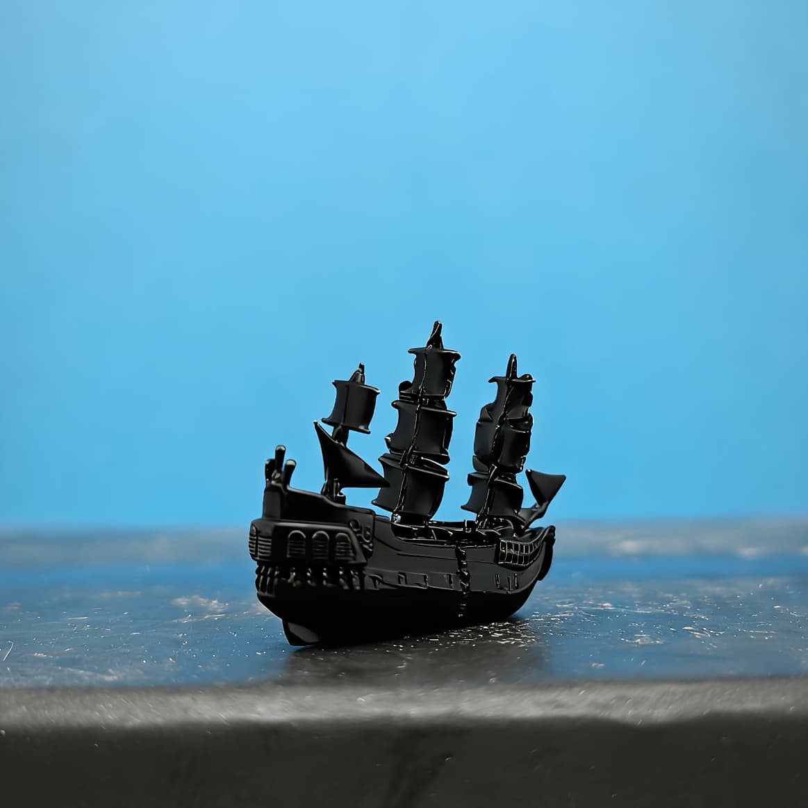 TEMU Brass Caribbean Pirate Ship Model Fish Tank Ornament Craft Miniature Landscape Decorative Ornament