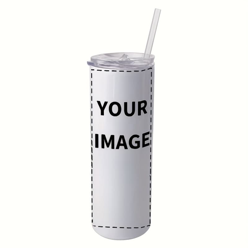 TEMU 20oz Stainless Steel Cup With Straw Sports Cup Yoga Cup Straight With Lid Fully Printable Cup Customizable Picture Cup Gift Parents Gift Friend Gift Holiday Gift