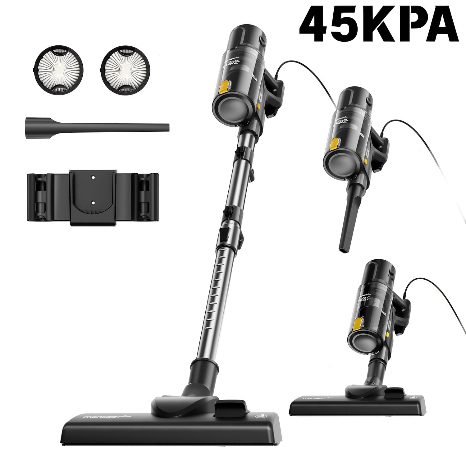 TEMU 45kpa 600w Corded Vacuum Cleaner, Stick Vacuum Cleaner Corded, Vacuum Cleaner For Home, Powerful Vacuum For Carpet, Hardwood Floor, Pet Hair Vacuum Cleaner