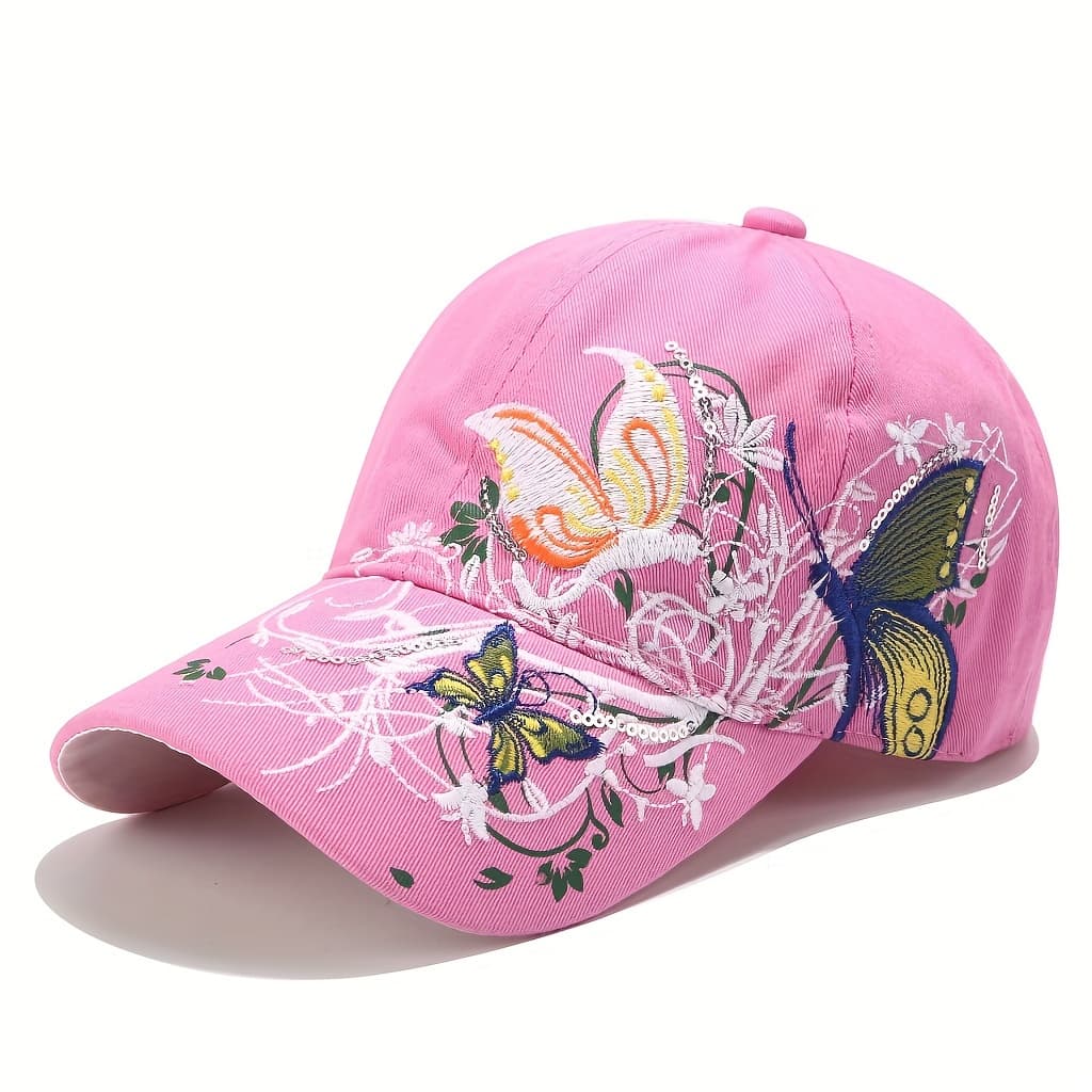 TEMU Fashion Women's Baseball , Fashion Embroidered Baseball , Street Art Folk Style Embroidered , Women's Sun Hat