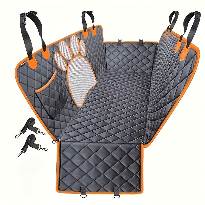 TEMU Yvdkl Car Rear Dog Seat Cover, Hammock, Car Seat And Door Cover With Mesh Windows And Side Zippers, Suitable For Pets, Rear Dog Seat Cover Suitable For Cars, Trucks, And Suvs