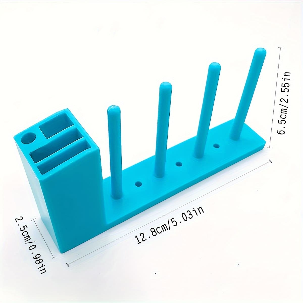 TEMU 1pc Magnetic 3-in-1 Thread Spool Rack Tool Storage Box, Screwdriver Tweezers Organizer, Sewing Machine Bobbin Rack, No Installation Required