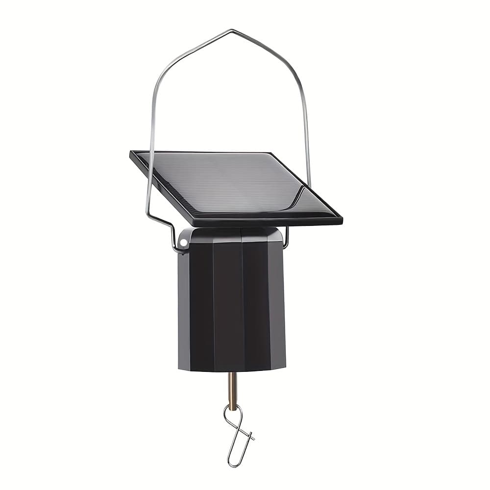 TEMU Wind Spinner Motor With Solar Chime - Solar Wind-powered Rotating Outdoor/ Decor, Metal Ornament With Bird-like Motion, Solar Chime Sounds For, Balcony, Lawn - Motor