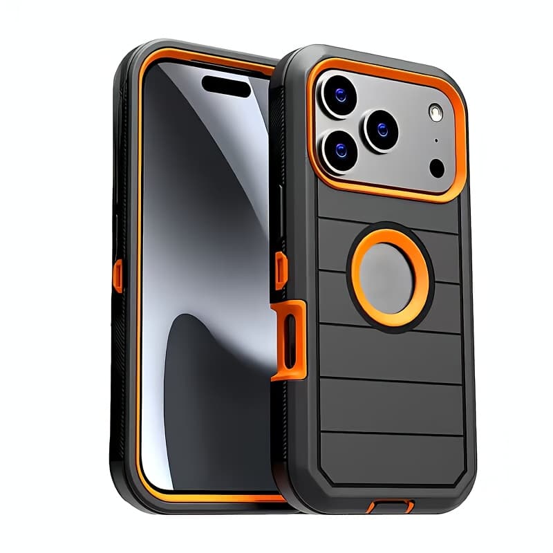 TEMU Phone Case - Suitable For Iphone17promax Back Clip Phone Case Iphone17ari 17pro Anti-fall Phone Case Iphone17 Belt Clip Phone Case