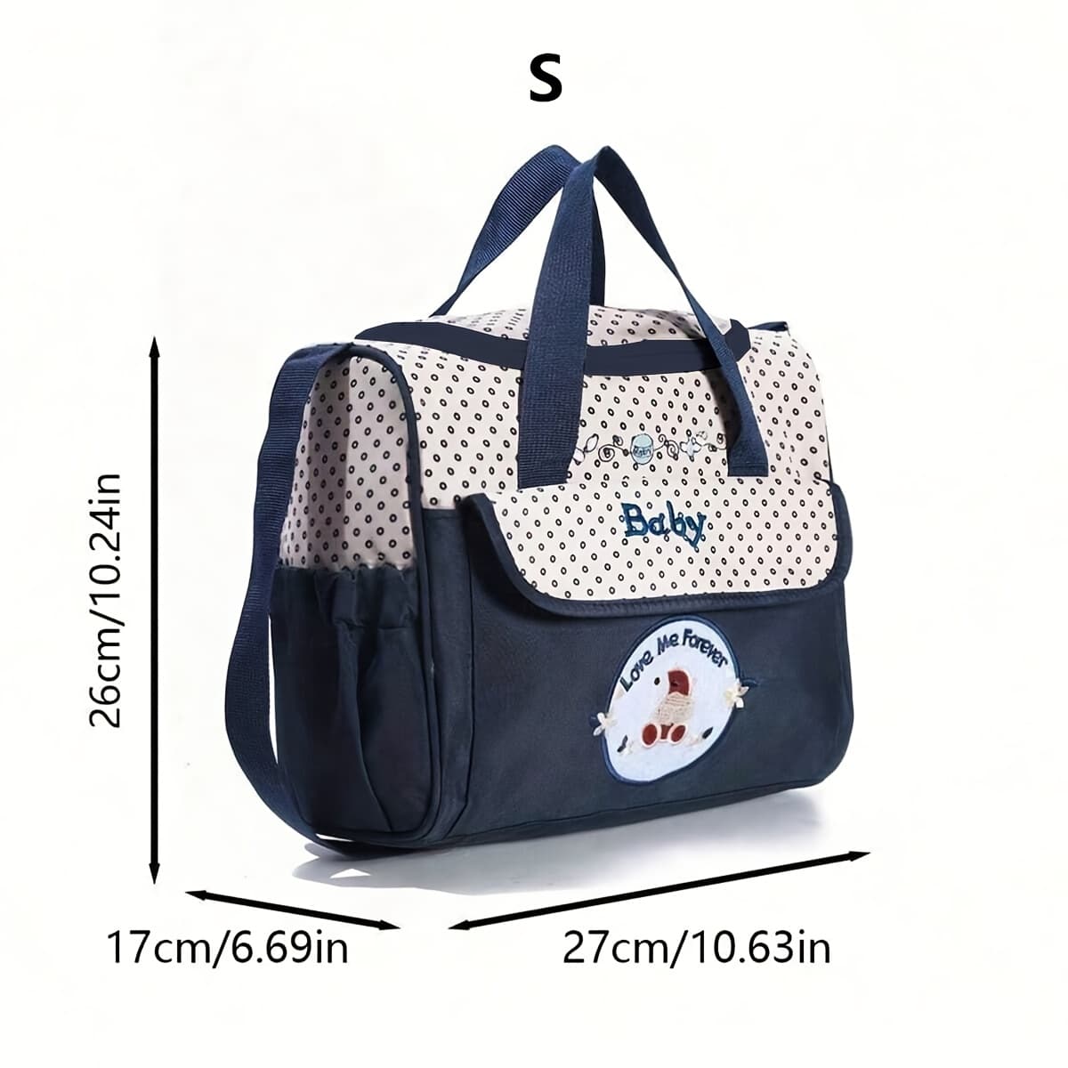 TEMU Large/small Parent Bag, Multi-functional Large Capacity Fashionable Cartoon Crossbody Bag; Single-shoulder Mom Bag For And Travel, Diaper Bag