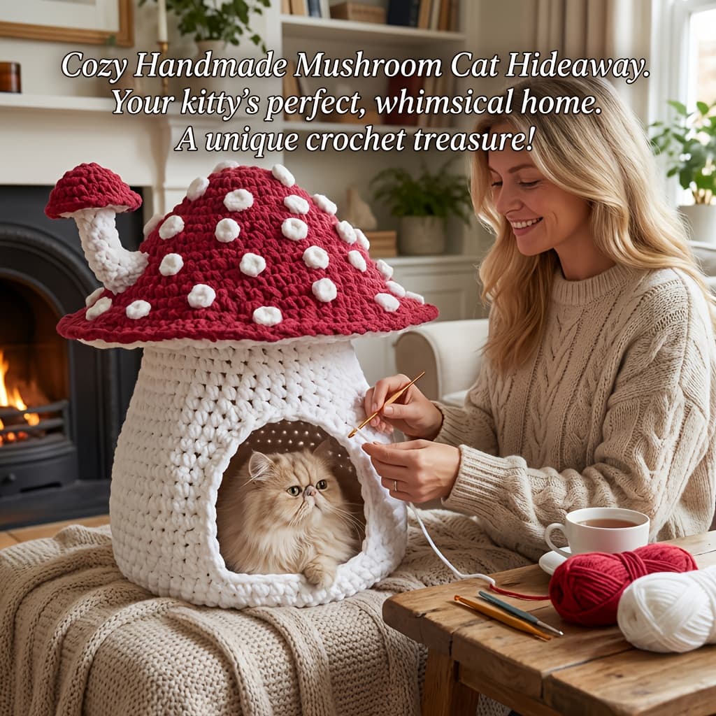 TEMU 1pc, Bed Crochet Kit, A Must-have Craft For Adults (not A Completed Item) - Beginner-friendly Crochet Kit - Comes With All Necessary Materials For Crocheting, Video Guides