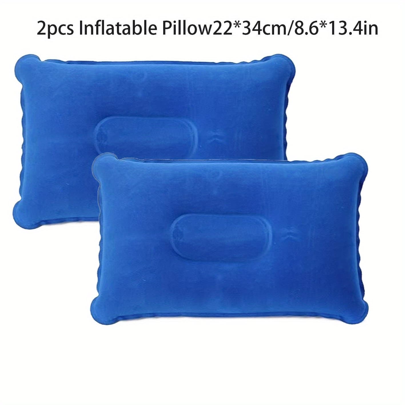 TEMU 2 Inflatable Camping Pillows - Neck Pillow, Lightweight And Multi-functional, Portable And Comfortable, Suitable For Office, Camping, Hiking, Car, Nap, And Vacation