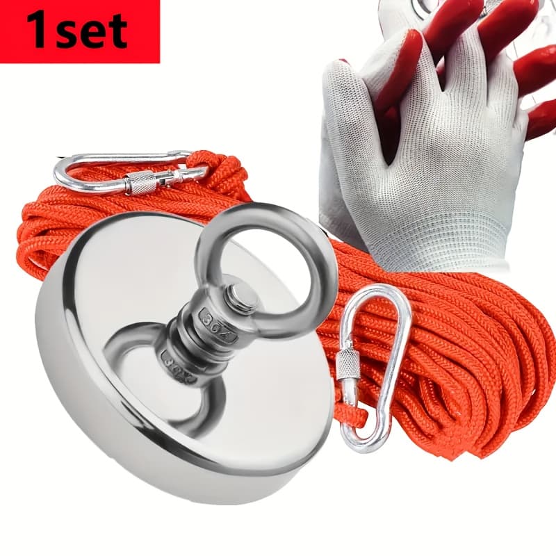 TEMU Portable Magnetic Products, Reusable Magnetic Fishing Kits, Suitable For Recycling Magnetic Tools In Rivers And Lakes