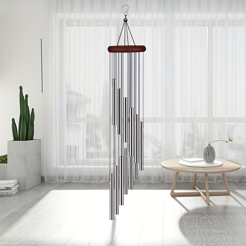 TEMU A Wind Chime With A Golden Finish, Outdoor Yard Music Decoration, A Great Gift For Family Holidays.