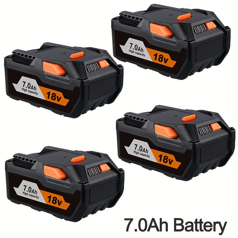 TEMU 4 Pack R840087 Lql1810 7.0ah 18v Battery Replacement For 18v Drill R840087 R840083 R840086 R840085 R840084 Ac840085 Ac840086 Ac840087p Ac840089 Power Tools Lithium Ion With Led Indicator Battery