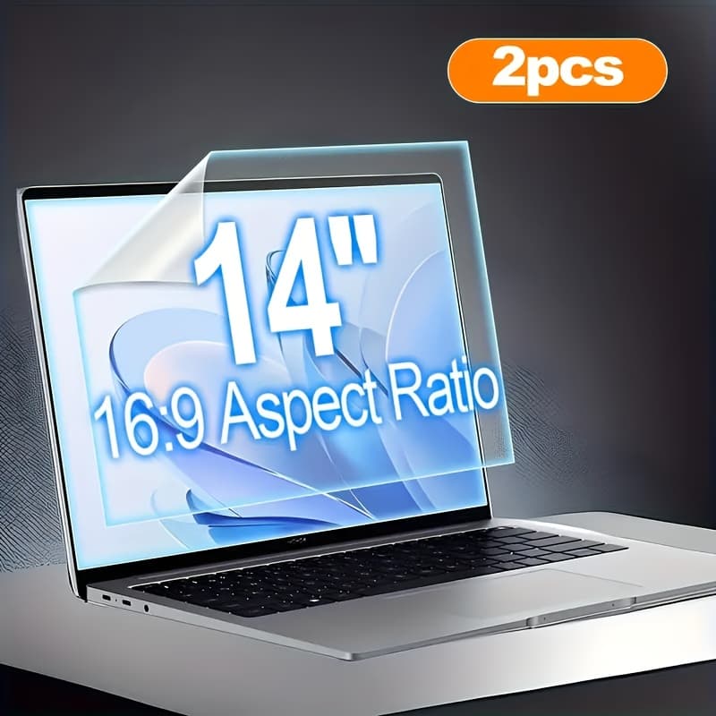 TEMU 2pcs Laptop Protective Film, Suitable For 14-inch M1/m2/m3 Models - Fit Matte Screen Protection - , Scratch-proof, Blue-light Protection Eye--