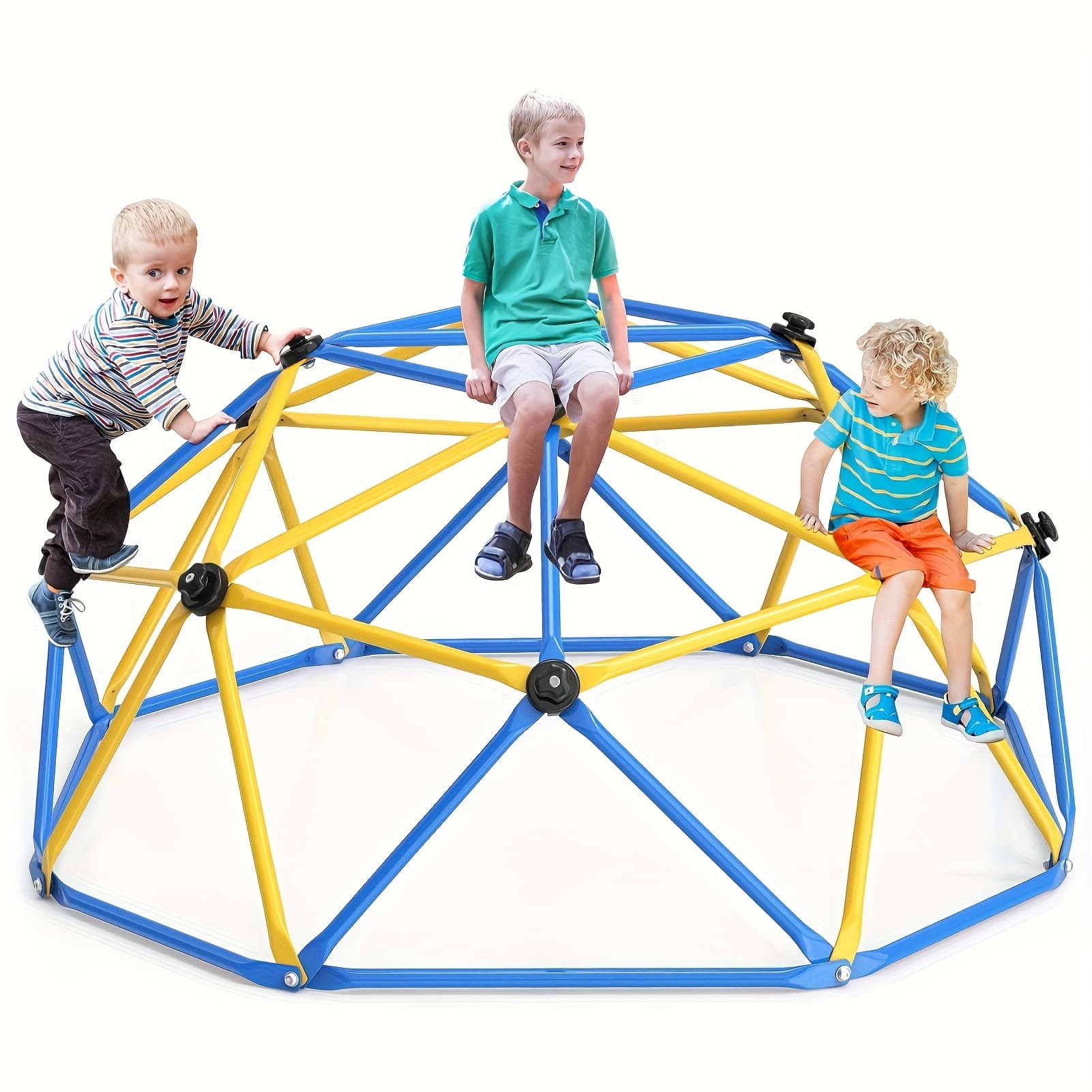 TEMU 6-foot Outdoor Climbing Dome - Backyard Set, Durable Stainless , Safe Weather-resistant Activity Center, Holds 600 Lbs, Great Gift For Kids Aged 3 Years