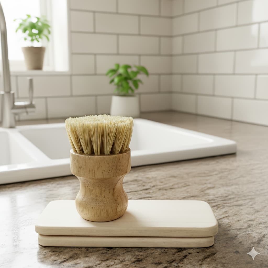 TEMU Dishwashing Brush, Kitchen Cleaning Brush, Round Mini Cleaning Brush, Dishwasher Brush. Suitable For Kitchen Stoves, Dishwashing, Vegetables, Pots. Sturdy And Practical