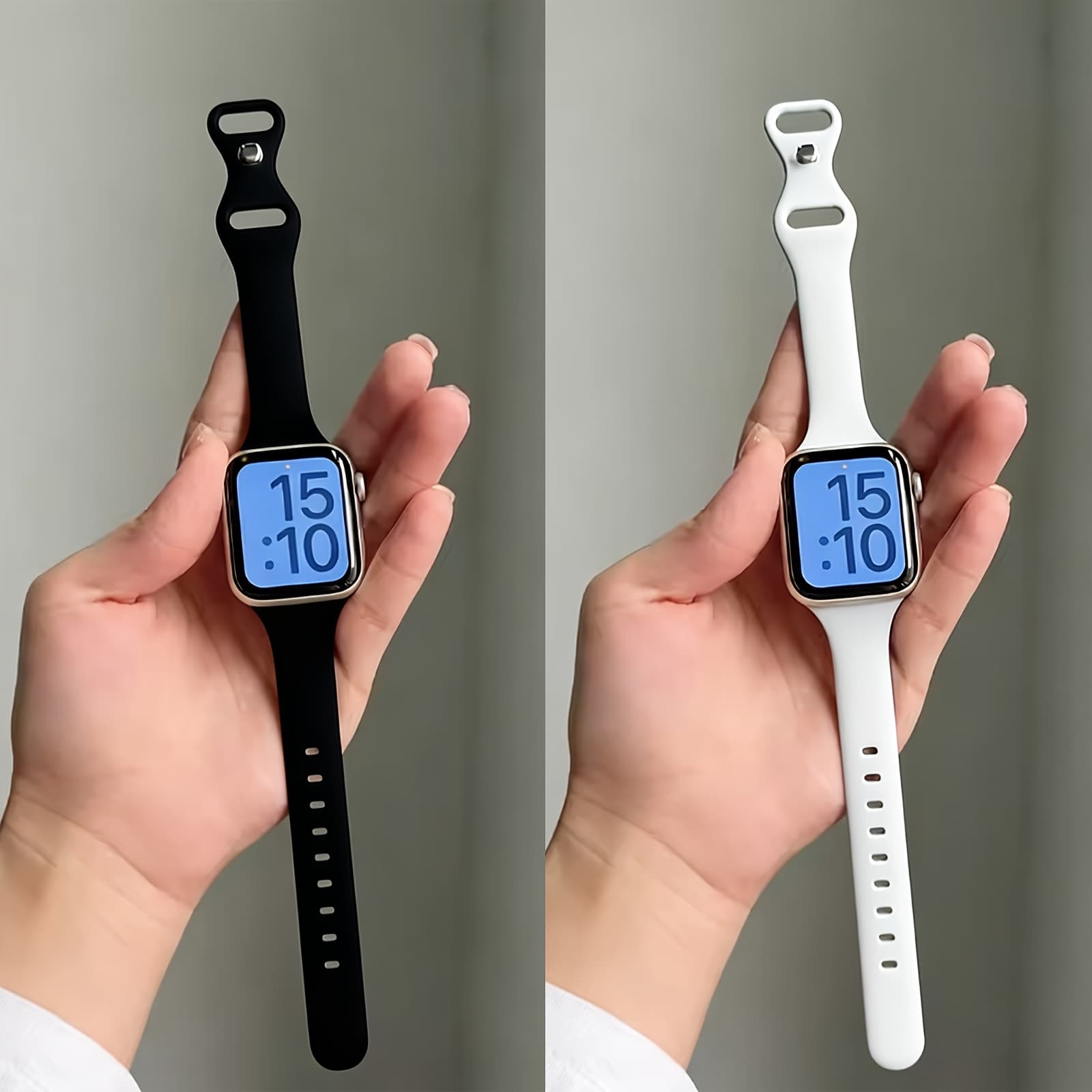 TEMU 2 Pack Slim Thin Bands For Watch 38mm 40mm 41mm 42mm 44mm 45mm 46mm 49mm Women Men, Narrow Strap Wristband For Iwatch Series 11/10/9/8/7/se/6/5/4/3/2/1/ 2 1