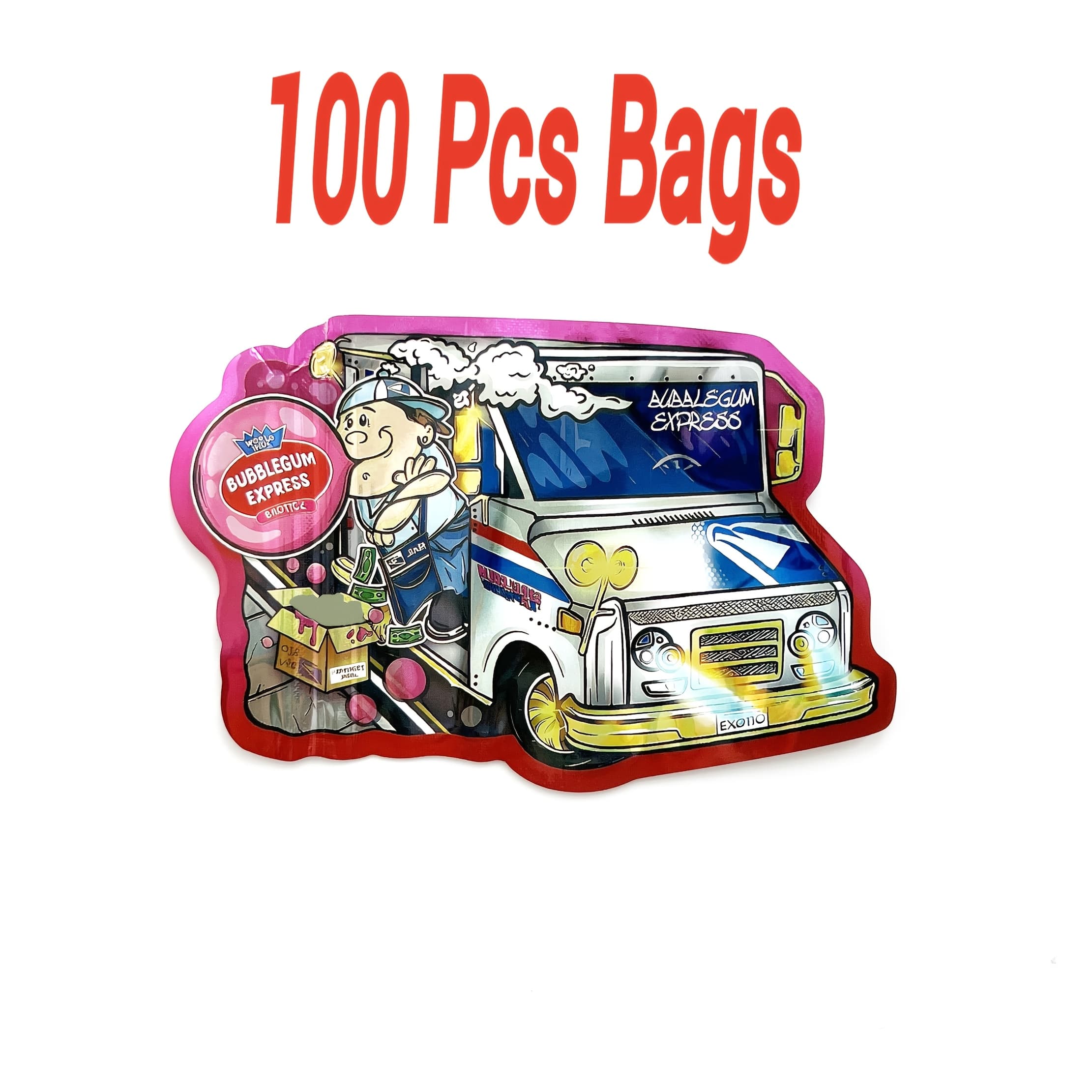 TEMU 100pcs Holographic Mylar Bags With Zipper Closure - Resealable Self-sealing Gift Packaging, 3.5g Small Candy & Party Favor Bags For Christmas, Halloween, Birthdays, Weddings, Storage (durable )