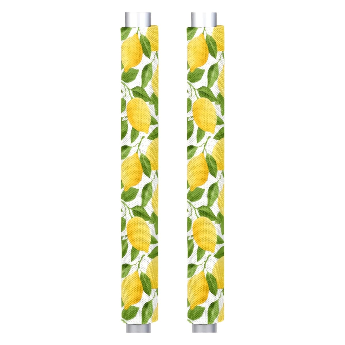 TEMU 2pcs Lemon Pattern Handle Covers, 2 Refrigerator Door Handle Covers, Classic Lemon Print - Perfect For Dishwashers, Refrigerators And Ovens