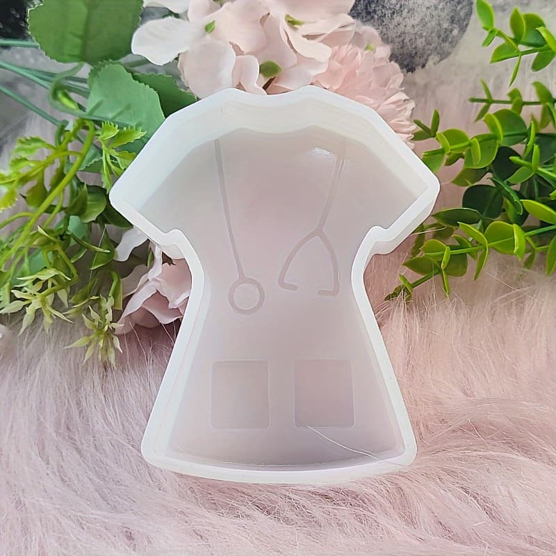 TEMU 1pc Nurse & Silicone Mold For Diy Car Fresheners, Candles & Plaster Crafts - Versatile Irregular Shape With Hanging Hole