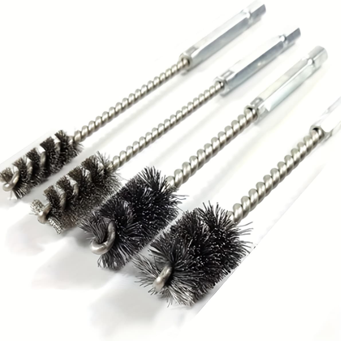 TEMU 4pcs Stainless Steel Wire Brush For Drill, Wire Drill, Stainless Steel Cleaning Brush Set