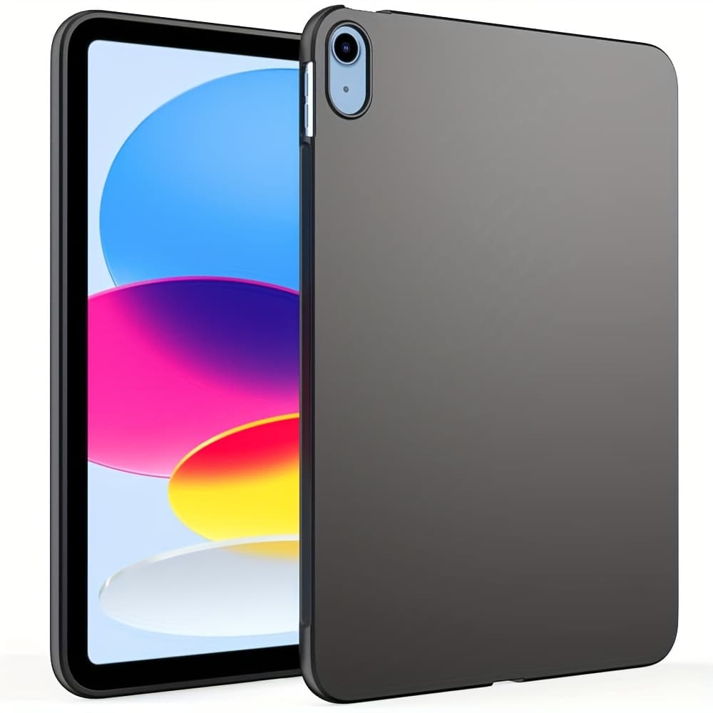 TEMU Tpu Silicone Black Case For Ipad 10th Gen 2022 10.9'' A3162/a2757/a2777/a2696 For Ipad 11th Gen 2025 (a16) 11'' A3355/a3356 Frosted Cases Shockproof Soft Flexible Tablet Protective Shell Cover