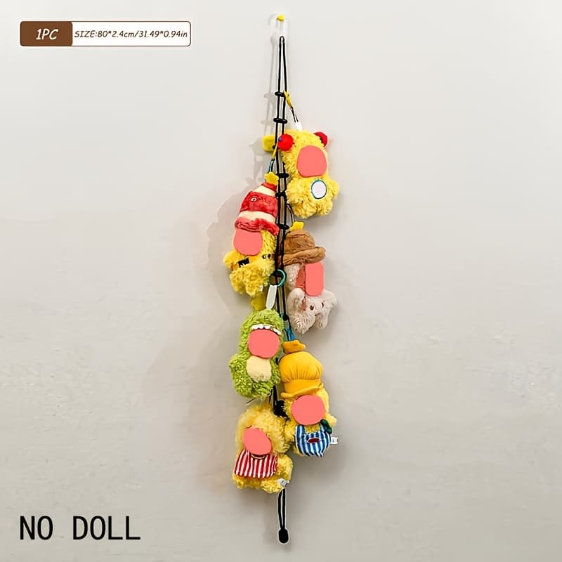 TEMU 1pc Doll Storage Lanyard, Wall Hanging Display Stand, Doll Storage Lanyard, Wall Hanging Storage Wonder, Space-saving, Doll Storage, Storage Hanging Bag