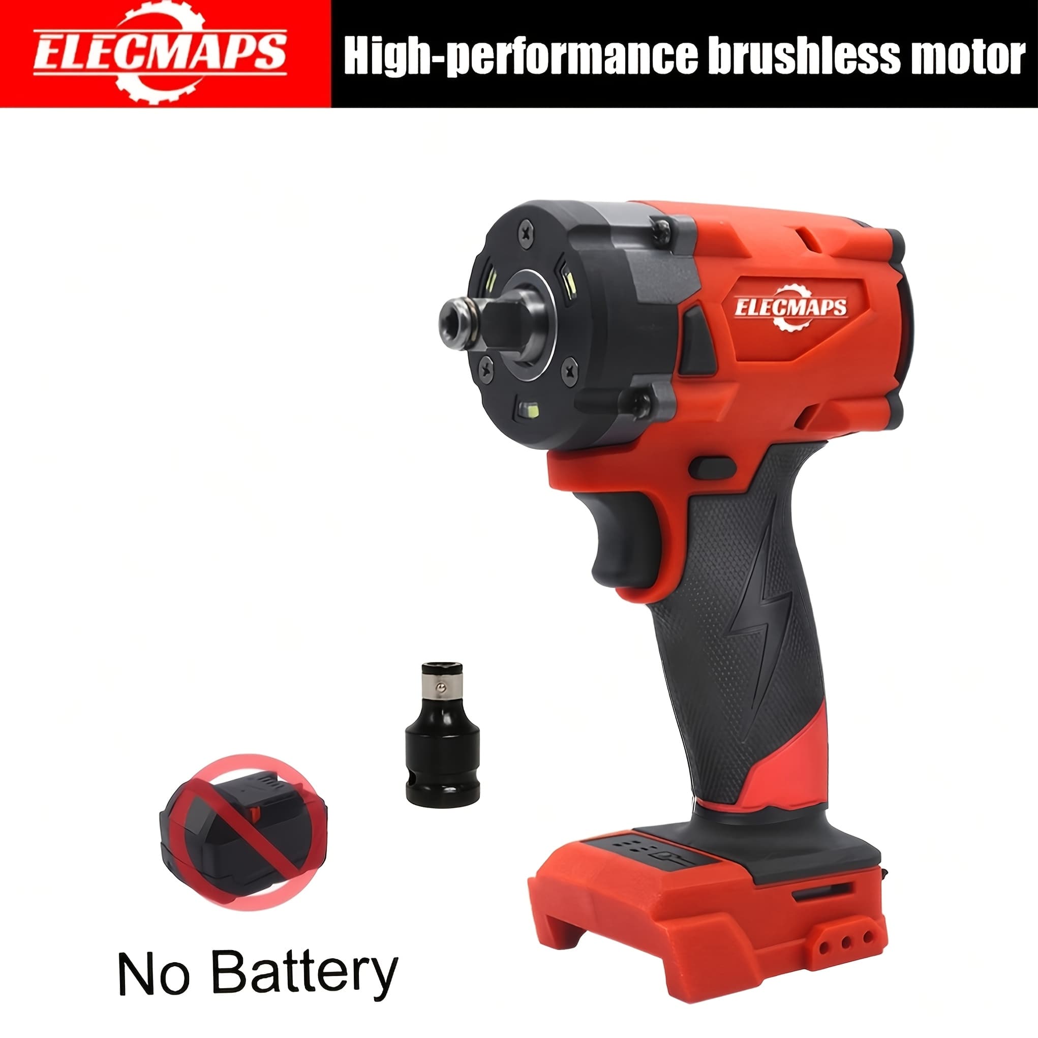 TEMU Suitable For 18v Lithium Battery Electric Wrench/ Electric Drill/ Electric Wrench And Drill Kit, Brushless Motor Compact Sizeeasy For Home Diy & Home Improvement Projects