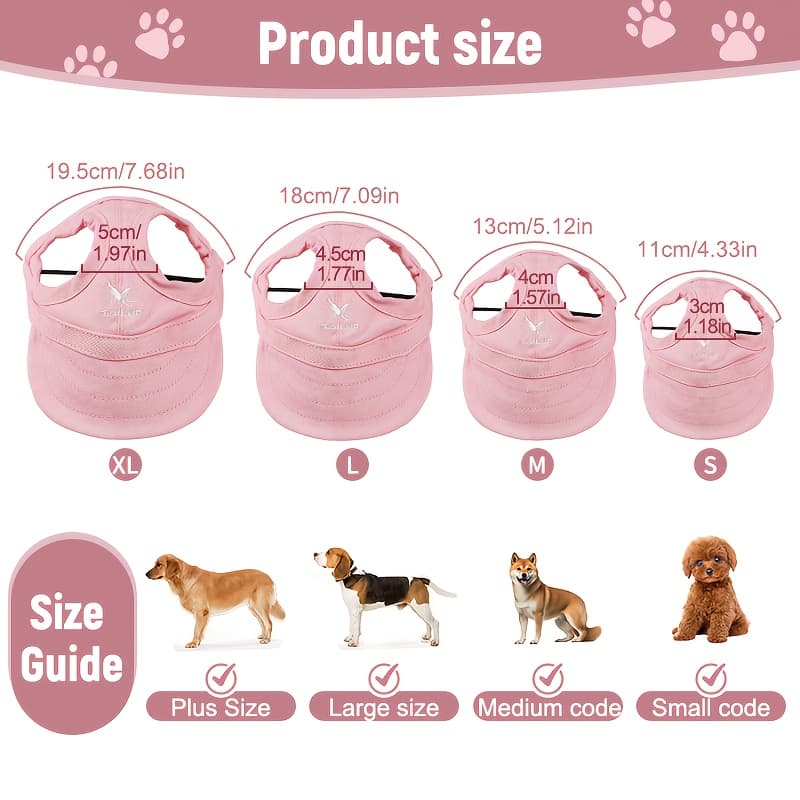 TEMU 1 Pet Hat, Dog Hat, Dog Baseball , Baseball