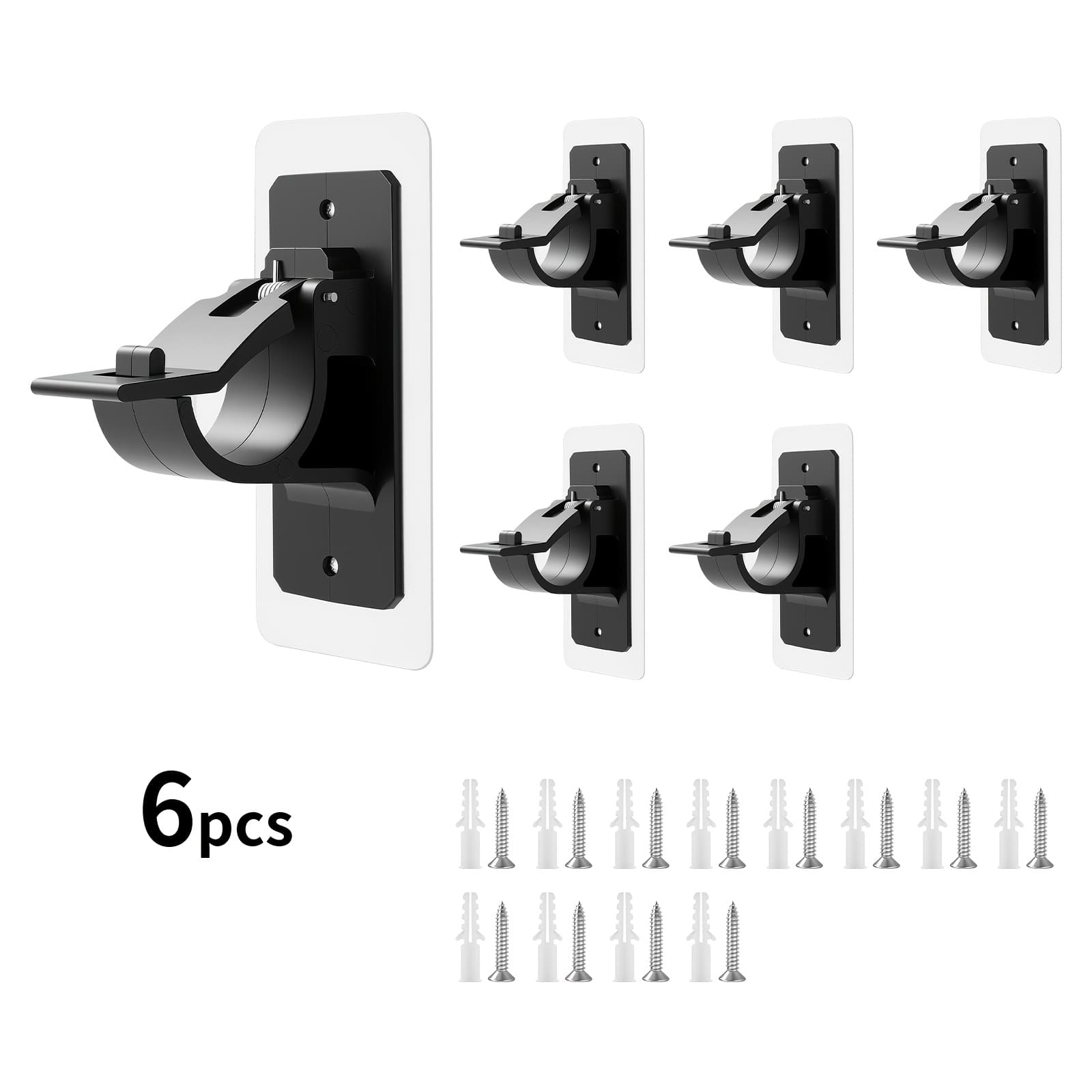 TEMU Adhesive Curtain Brackets, Holds Curtain Rods Up To 1.2 Inches, Removable & Damage-free