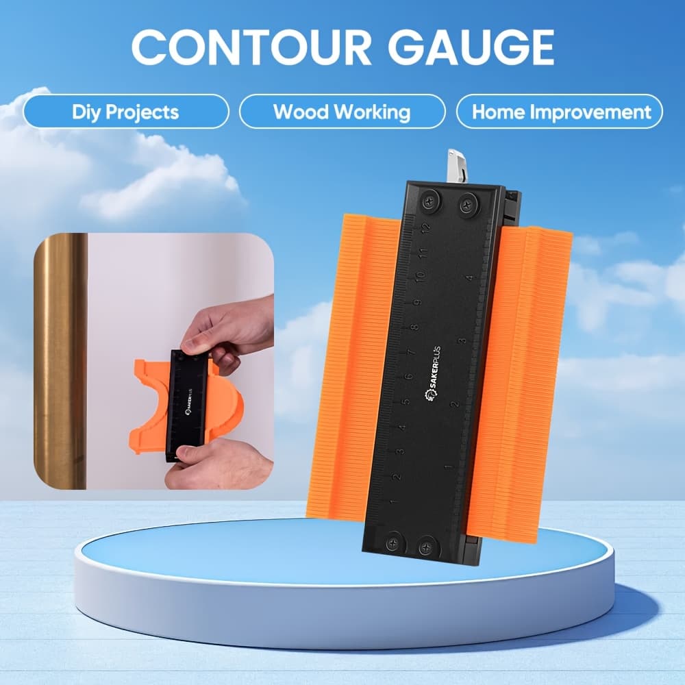 TEMU Sakerplus Contour Gauge Profile Tool(6inch+11inch), Shape Duplicator With Lock, Shape Woodworking Tile Laying Carpet, 's Tool, Room Decor, Gift For & Father's Day, Christmas
