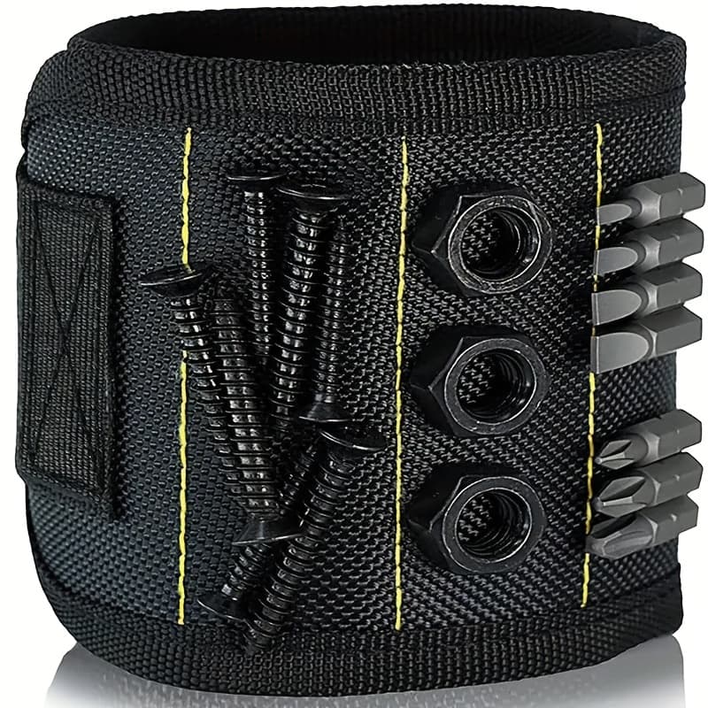 TEMU Magnetic Wristband, Toolkit, Electrician Additions, Magnetic Pickup Tool, High-quality Nylon, Lightweight Strong Magnet