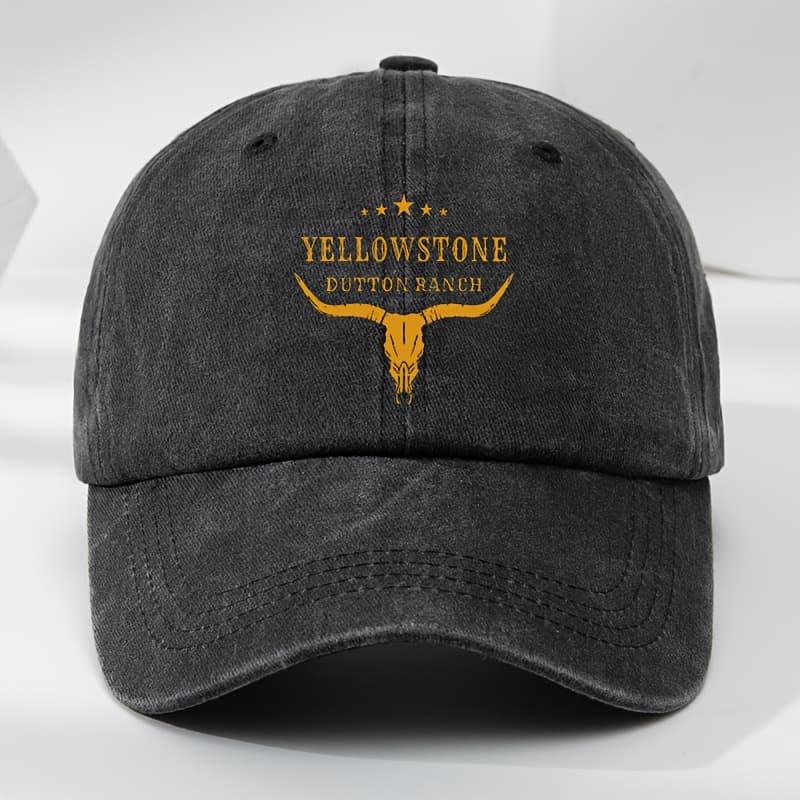 TEMU Print Baseball Washed Vintage Soft Brim Duckbill Adjustable Sweat-absorbing Breathable Sun Hat Outdoor Leisure Sports Hat