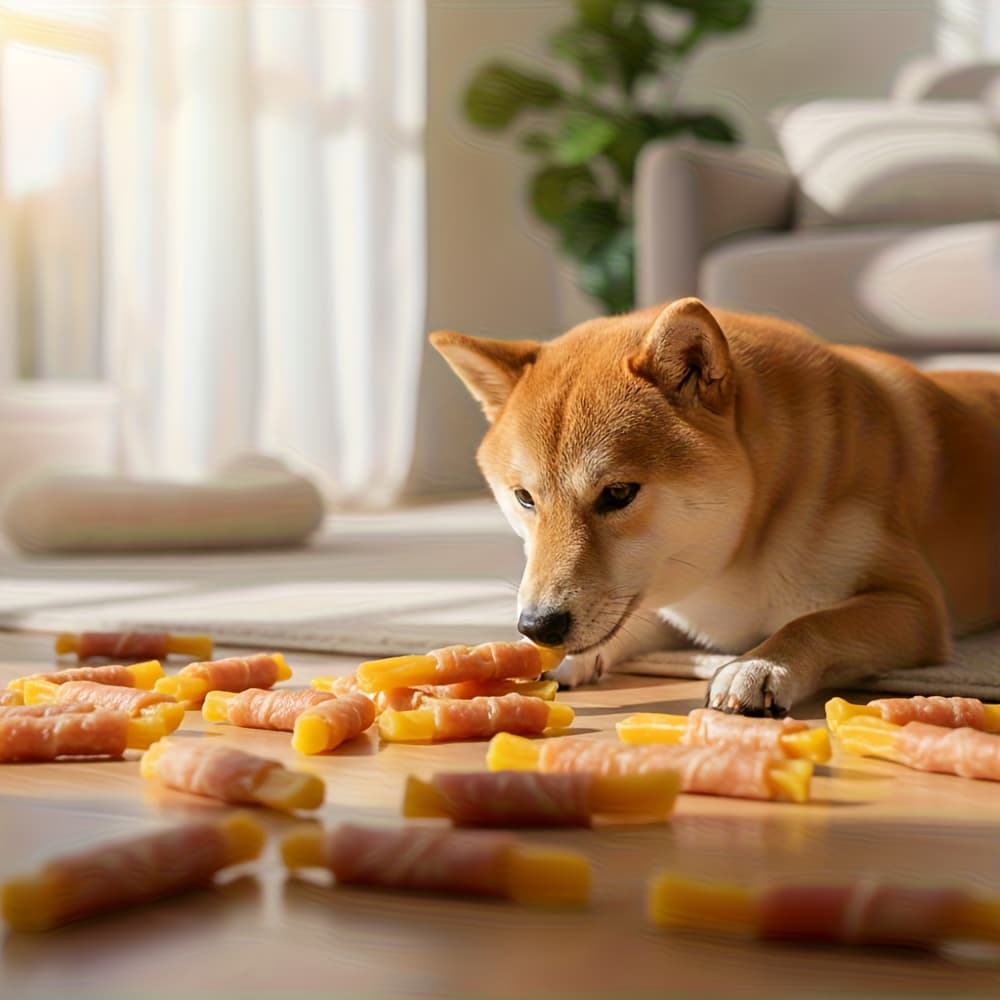 TEMU 200g/400g (7.05oz/14.1oz) Dog Treats For Small, Medium, & Large Dog - Made With Chicken/duck And Milk/sweet Potato, Healthy, , And High Protein Reward Training Treats For Dogs