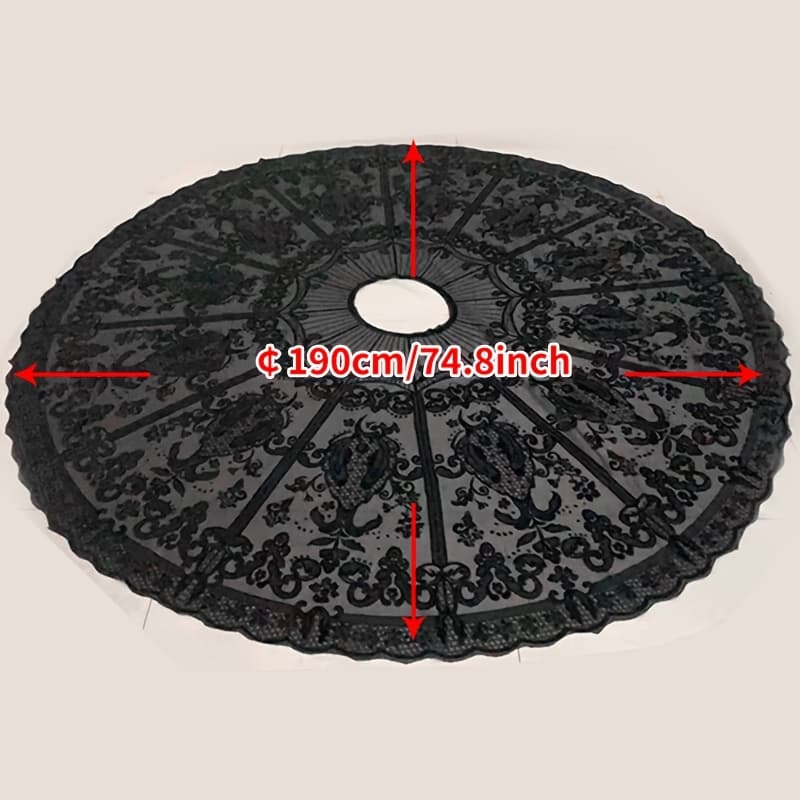 TEMU Round Mesh Lace Fabric, Black Lace Mesh Material, Diy Women's Clothing Decoration, Hand Sewing Accessories, Lace Fabric