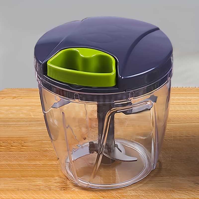 TEMU 1pc Garlic Maker - Manual Food Processor And Multi-chopper With String Design - Durable, For Quick Onion, Garlic, Vegetable, Fruit, Nut And Slicing - Essential Kitchen Accessory