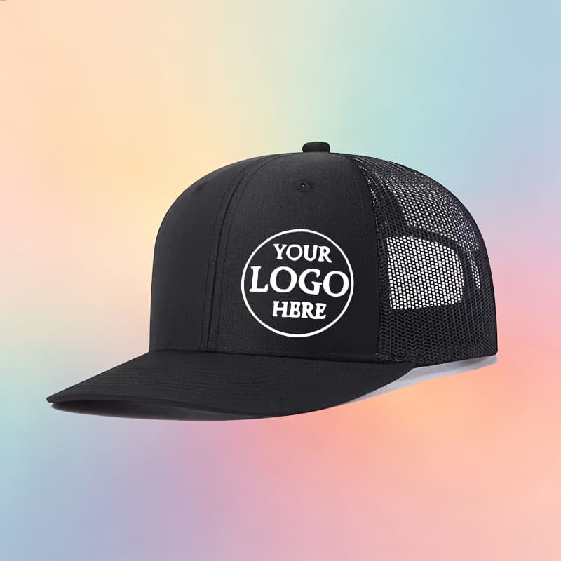 TEMU 1pc Customizable Logo Trucker Hat - Breathable Mesh With Adjustable Back Closure, Perfect For Outdoor Activities And Personalized Gifts, Outdoor Headwear | Adjustable Hat | Durable Headwear