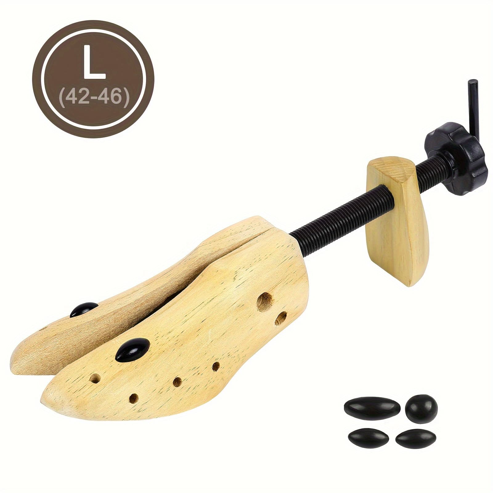 TEMU 1pc Premium Professional Wooden Shoe Stretcher, 2 Way Shoe Expander Adjustable Shoe Trees For Men And Women, Wood Shoe Shaper - Stretches Length & Width