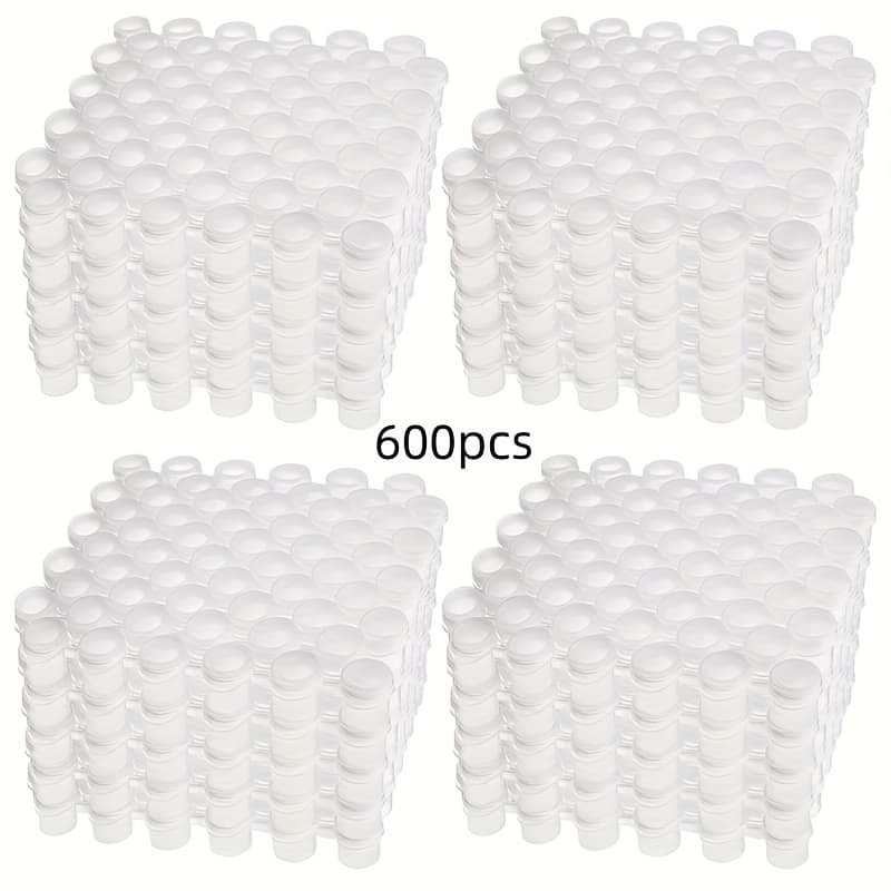 TEMU 600pcs 2ml/0.07oz Paint Cans | 6 Empty Paint Boxes, Handmade, School Art Festival Project, Paint Palettes, Plastic Material