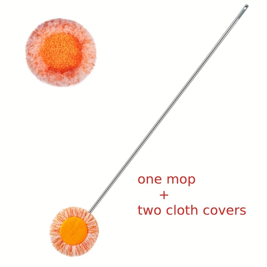 TEMU Ceiling/wall Mop, Includes 1 Mop And 2 Cloth Covers, An Adjustable Mop Suitable For Dusting, Ideal For Cleaning Floors, Walls, Tiles, Glass, And Cars