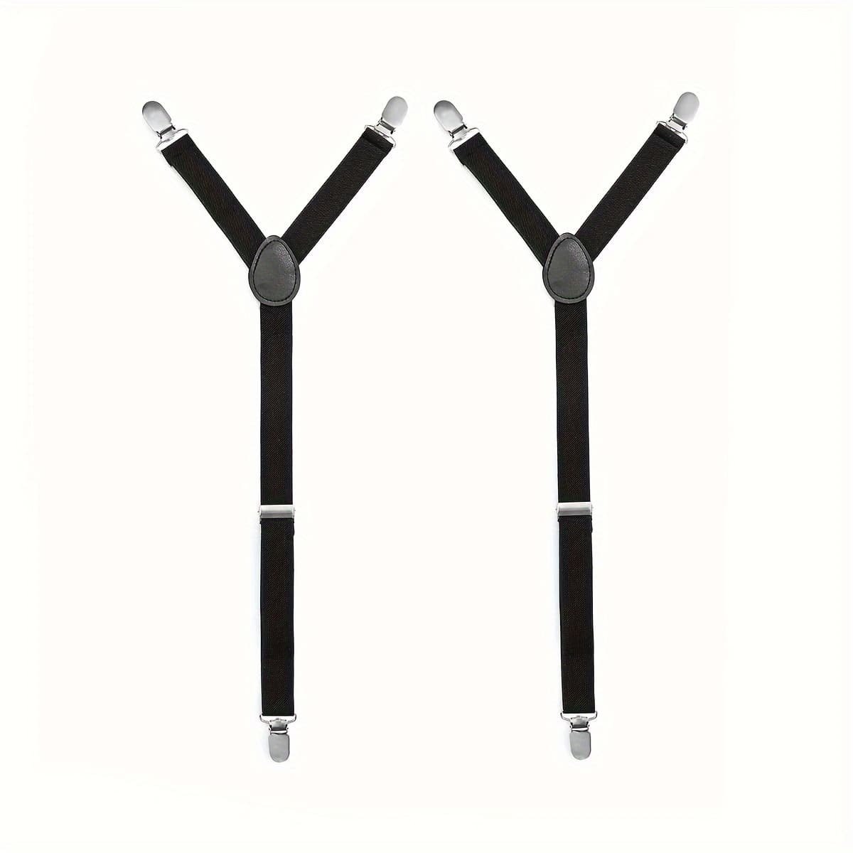 TEMU Shirt Stays For Men And Women - Shirt Holders To Keep Shirt And Sock Suspenders - Shirt Keepers Adjustable Elastic Straps - Black
