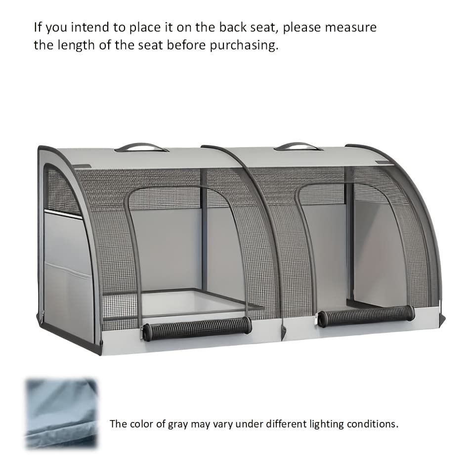 TEMU 1pc Portable Puppy Travel Cage, Breathable Mesh, Suitable For Indoor And Outdoor Use And Travel, Car Back Seat Trunk