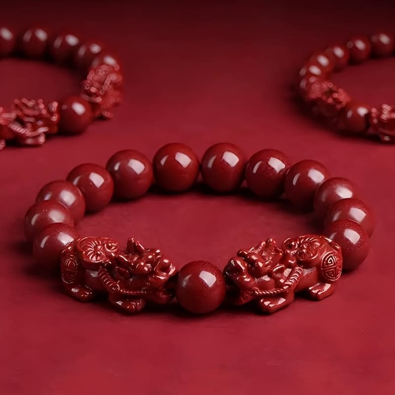 TEMU Pixiu Bracelet Red Chinese Charm Bracelets Jewelry Gift