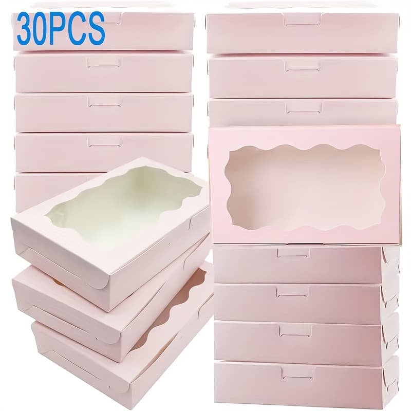 TEMU 30pcs Window Gift Packaging Box, Elegant Gift Boxes Suitable For Weddings, Birthdays, Graduations, Holiday Party Gifts