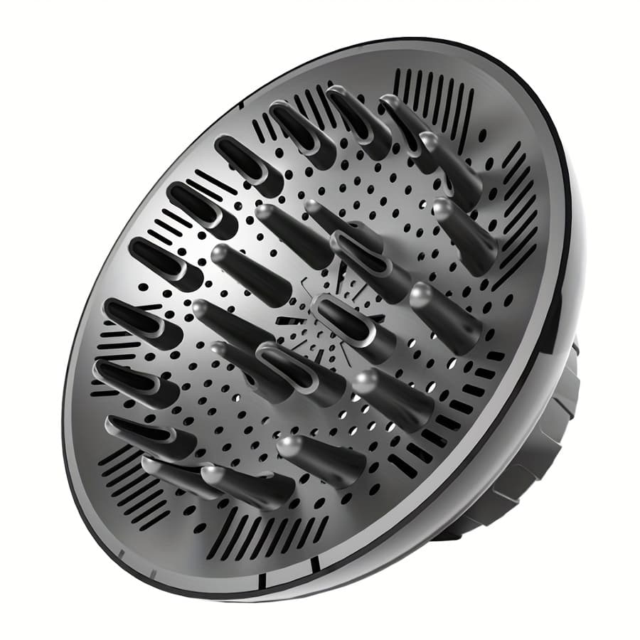 TEMU Hair Diffuser, Diffuser Attachment For Hair Dryer, Hair Diffuser For Curly Hair, Universal Diffuser For 1.4-2.6 Inch Hair Blow Dryer Long Thick Curly Wavy Hair, Hair Attachment For Women, Black